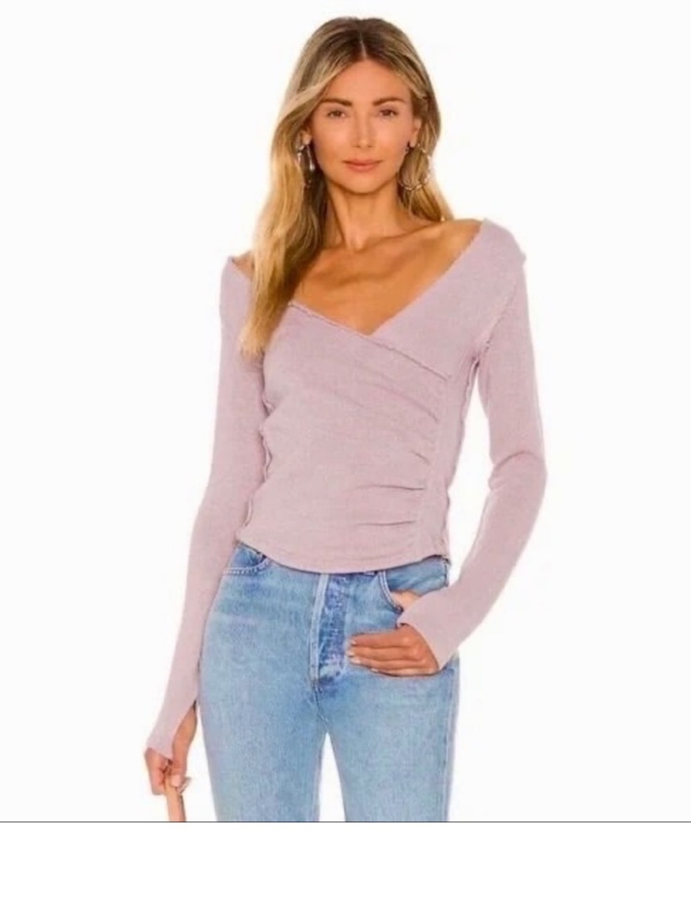 We The Free Women Small
Silverberry Lavender Long Sleeve
Like A Boss Wrap Tee - Picture 1 of 5